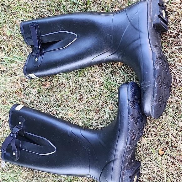 Hunter Black Winter Rain Boots Waterproof Durable - Picture 13 of 14